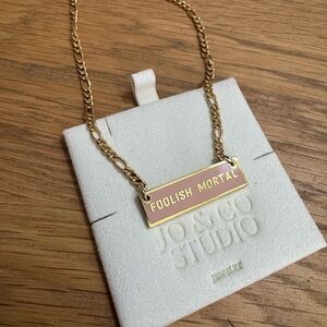 Disney Jo & Co foolish mortal Necklace